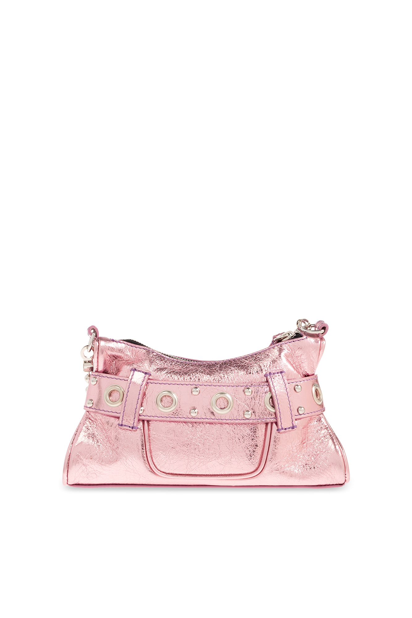 Pink studded store bag